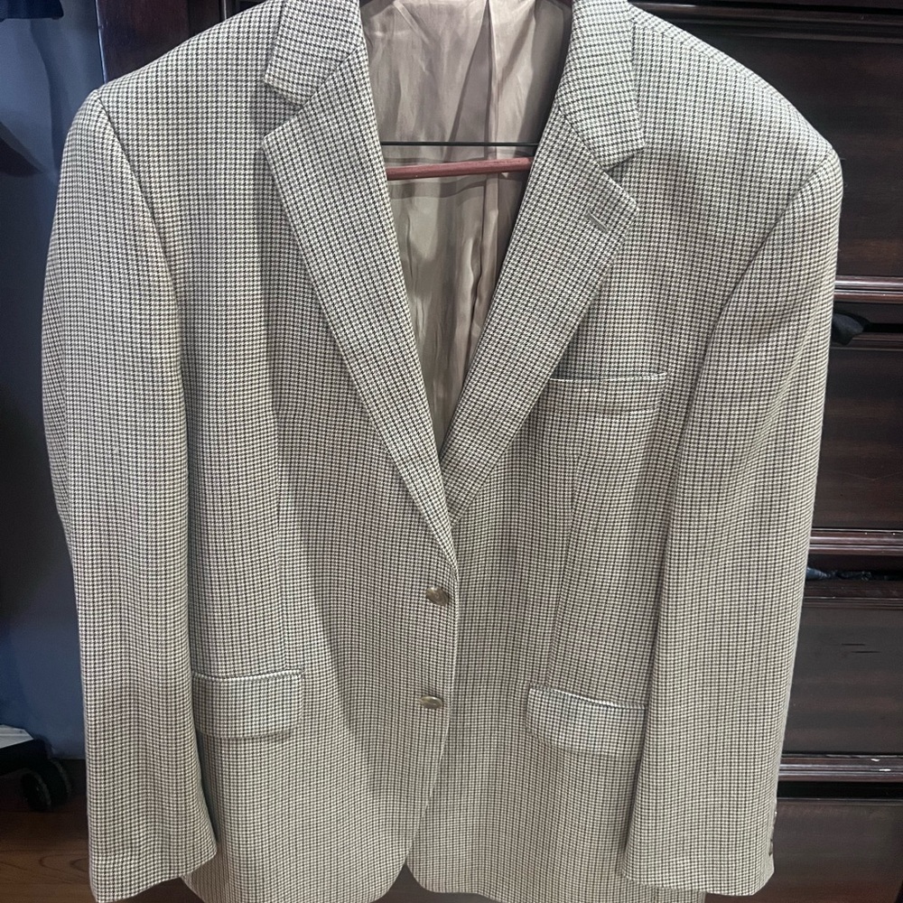 Chaps Grey Micro-Check Sport Coat